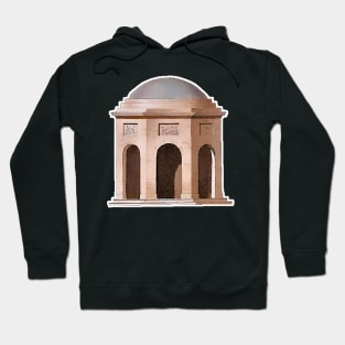 Dome with arches in ancient architecture Hoodie